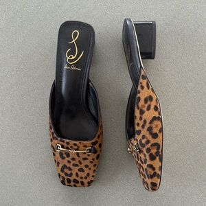 Sam Edelman leopard print mule